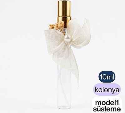 10 ml Altın Metal Sprey Cam Şişe - Kişiye Özel Kolonya & Hediyelik - 1