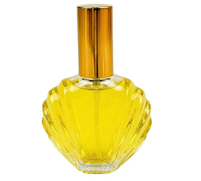 50 ml İstiridye Model Cam Şişe - Gold ve Gümüş Sprey Kapak Seçenekli - Prestijli Kolonya - 1