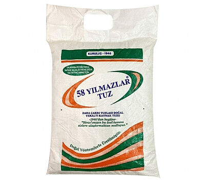 58 Yılmazlar Doğal Sivas Zara Çakrı Kaynak Tuzu – 10 Kg İri Salamura ve Peynir Tuzu (Rafine Edilmemiş, İyotsuz, %100 Doğal) - 1