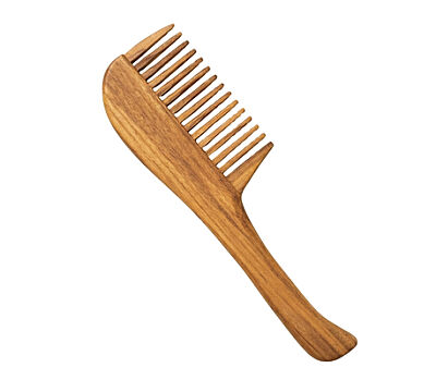 Geleneksel İşçilikle El Yapımı Teak(Tik) Ağacı Tarak - 3