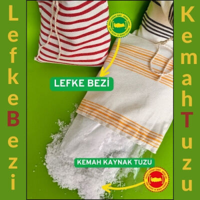 Kemah Kaynak Tuzu 1 Kg.(Osmaneli Lefke Bezi Gıda Kesesiyle Birlikte) - 1