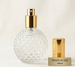 Lüks Kristal Kesim Kolonya Şişesi 100 ml Boş Parfüm/Kolonya Şişesi&Kolonya&süsleme - 3