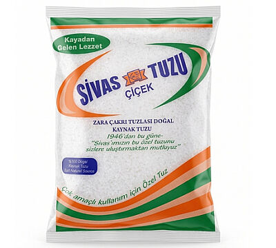 Yılmazlar Doğal Sivas Kaynak Tuzu – Zara Çakrı Tuzlası %100 Doğal Çiçek Tuzu, 3 kg (Çok Amaçlı Salamura, Yemek ve Banyo Tuzu) - 1